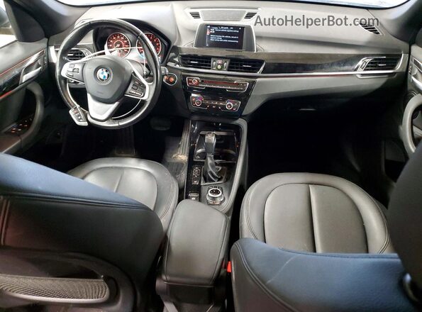 WBXHT3C36G5E53687 2016 BMW X1 Charcoal Вид панелі приладів