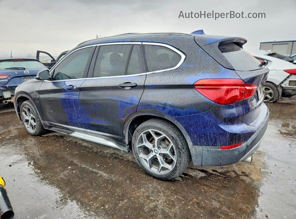 WBXHT3C36H5F85110 2017 BMW X1 Blue უკანა მარცხენა
