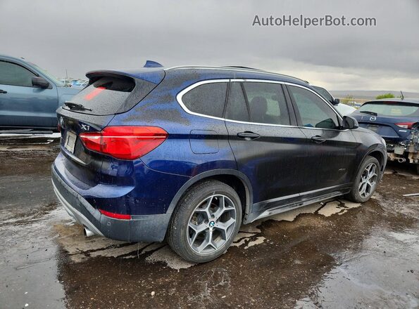 WBXHT3C36H5F85110 2017 BMW X1 Blue უკანა მარჯვენა