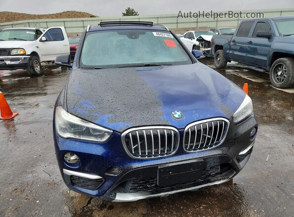 WBXHT3C36H5F85110 2017 BMW X1 Blue წინა ხედი