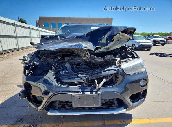 WBXHT3C36J5K25189 2018 BMW X1 Black წინა ხედი