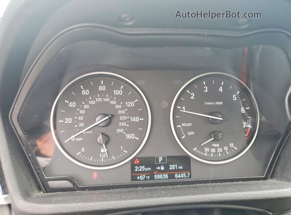 WBXHT3C36J5K25323 2018 BMW X1 White Widok zestawu wskaźników