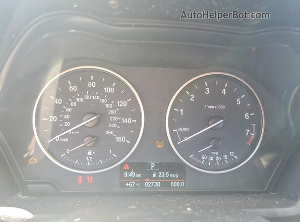 WBXHT3C36J5K31137 2018 BMW X1 Black Widok zestawu wskaźników