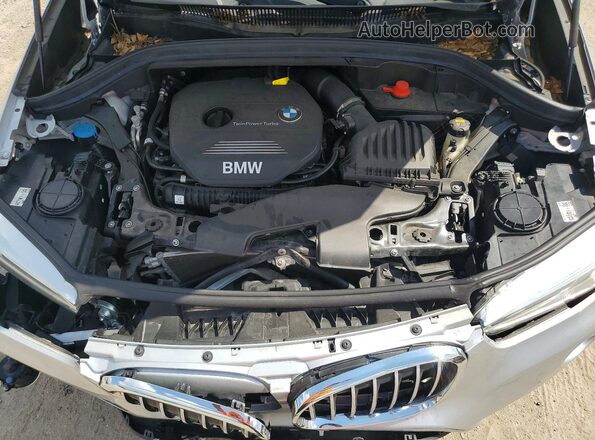 WBXHT3C36J5L24529 2018 BMW X1 Silver ძრავის განყოფილების ხედი