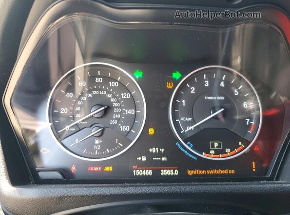 WBXHT3C37G5F64099 2016 BMW X1 Gray Vista del cuadro de instrumentos