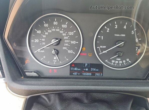 WBXHT3C37GP881723 2016 BMW X1 Белый Вид щитка приборов