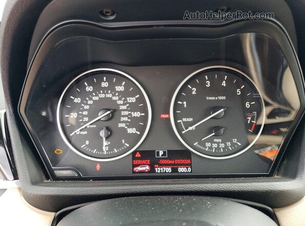 WBXHT3C37H5F67702 2017 BMW X1 White Widok zestawu wskaźników