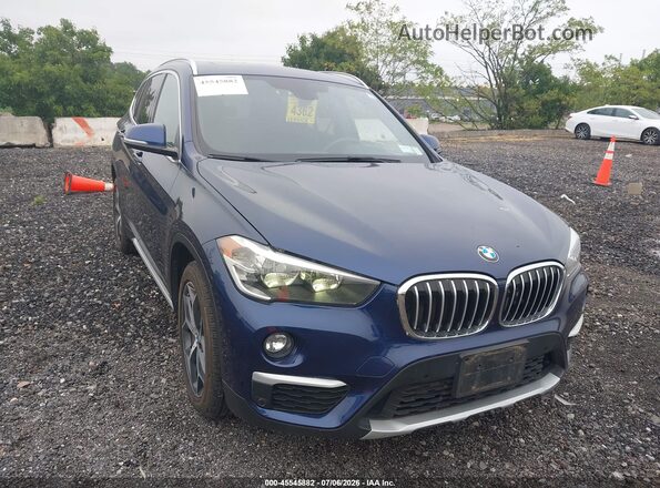 WBXHT3C37J5L33725 2018 BMW X1 Синий Вид спереди