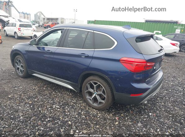 WBXHT3C37J5L33725 2018 BMW X1 Синий Задняя левая четверть