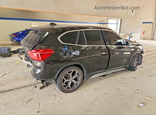 WBXHT3C38G5E55442 2016 BMW X1 Black უკანა მარჯვენა