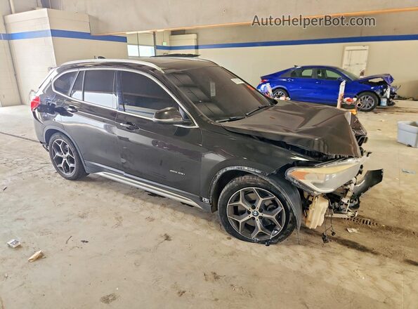 WBXHT3C38G5E55442 2016 BMW X1 Black წინა მარჯვენა