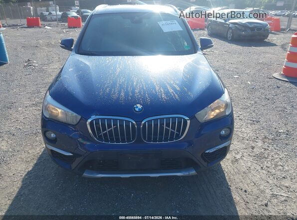 WBXHT3C38J3H30584 2018 BMW X1 Blue Вид щитка приладів