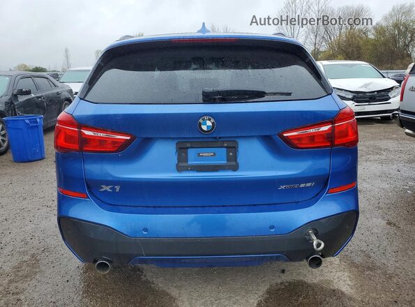 WBXHT3C38J5L31062 2018 BMW X1 Blue უკანა ხედი