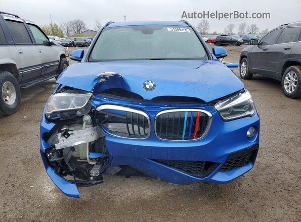 WBXHT3C38J5L31062 2018 BMW X1 Blue წინა ხედი