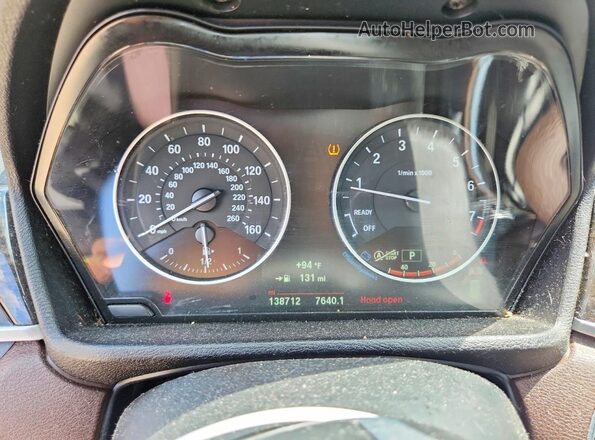 WBXHT3C39G5E48872 2016 BMW X1 Silver Սարքավորումների վահանակի տեսք