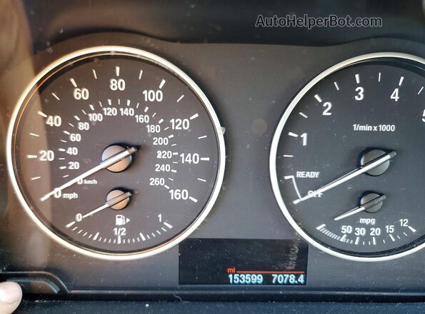 WBXHT3C39G5E54994 2016 BMW X1 Black Instrument cluster view