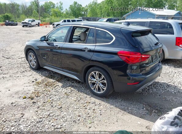 WBXHT3C39J5F88198 2018 BMW X1 Black Հետևի ձախ