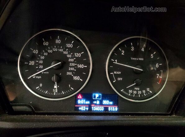 WBXHT3C3XGP883983 2016 BMW X1 Brown Instrument cluster view