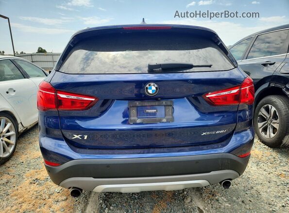 WBXHT3C55K3H34594 2019 BMW X1 Blue Widok z tyłu