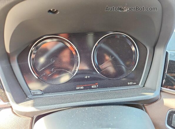 WBXHT3C55K3H34594 2019 BMW X1 Blue Widok zestawu wskaźników