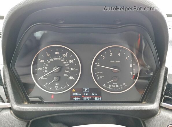 WBXHT3Z33G4A48786 2016 BMW X1 Черный Вид щитка приборов