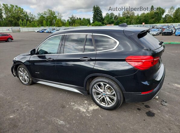 WBXHT3Z35G4A48403 2016 BMW X1 Black უკანა მარცხენა
