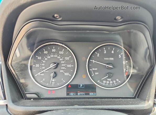 WBXHT3Z36J4A65959 2018 BMW X1 Gray Widok zestawu wskaźników