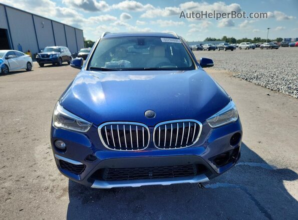 WBXHU7C34H5H37583 2017 BMW X1 Blue Widok z przodu