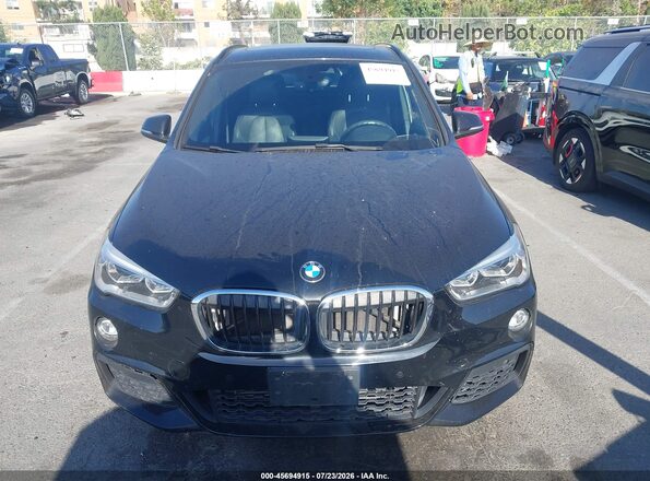 WBXHU7C34HP924808 2017 BMW X1 Black Widok zestawu wskaźników