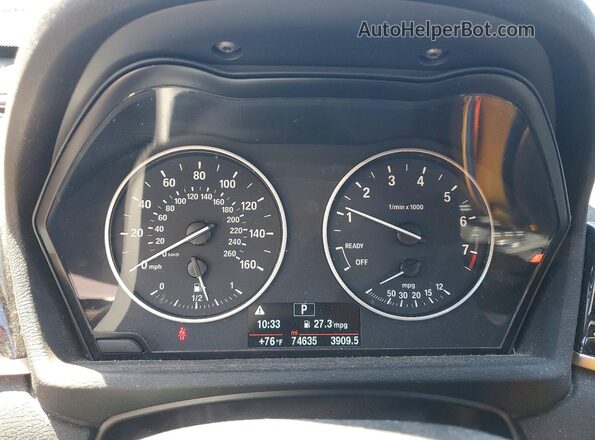 WBXHU7C37J5H40662 2018 BMW X1 White Widok zestawu wskaźników