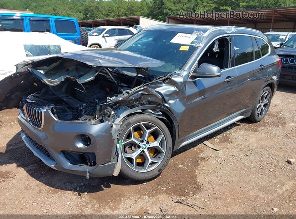 WBXHU7C38J5L06571 2018 BMW X1 Gray Առջևի ձախ երեք քառորդ տեսարան