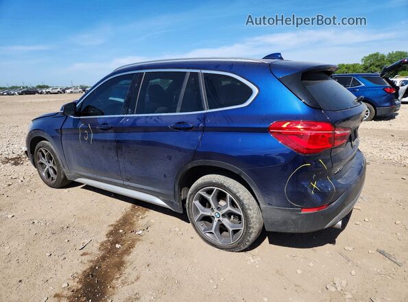 WBXHU7C5XK3H44638 2019 BMW X1 Blue Задня ліва чверть