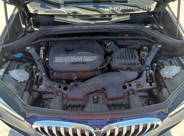 WBXJG7C01L5R91921 2020 BMW X1 Blue Engine compartment view