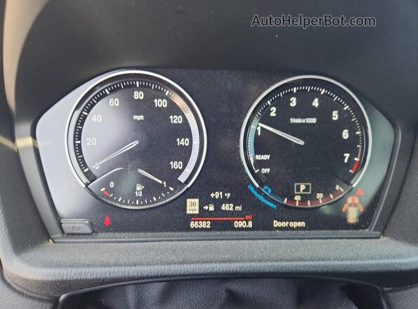 WBXJG7C01L5R91921 2020 BMW X1 Blue Instrument cluster view