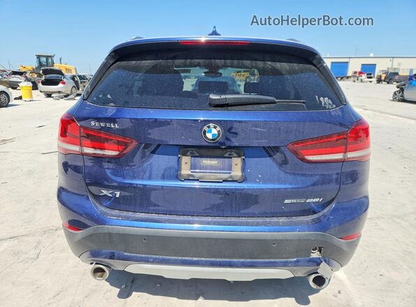 WBXJG7C01L5R91921 2020 BMW X1 Blue Rear view