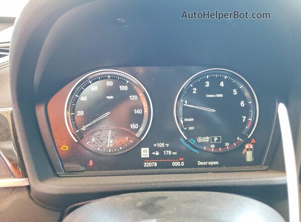 WBXJG7C01N5U52444 2022 BMW X1 Gray Вид щитка приладів