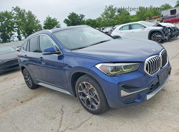 WBXJG7C04L5R28778 2020 BMW X1 Blue წინა მარჯვენა