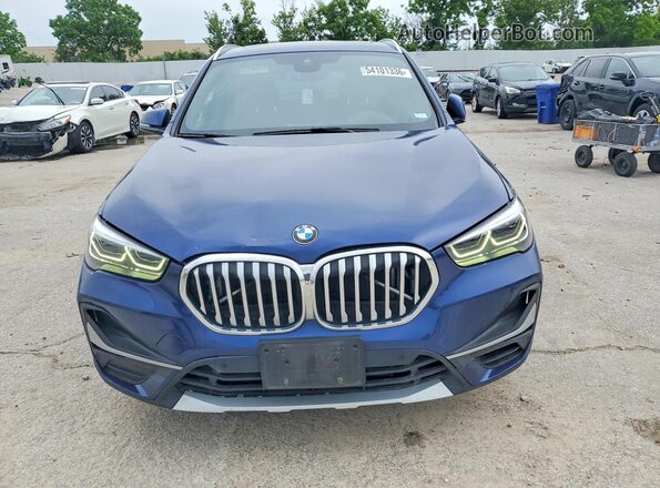 WBXJG7C04L5R28778 2020 BMW X1 Blue წინა ხედი