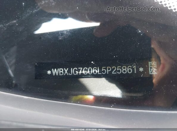 WBXJG7C06L5P25861 2020 BMW X1 Gray Engine compartment view