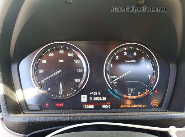 WBXJG7C0XM5T01360 2021 BMW X1 White ხელსაწყოთა პანელის ხედი
