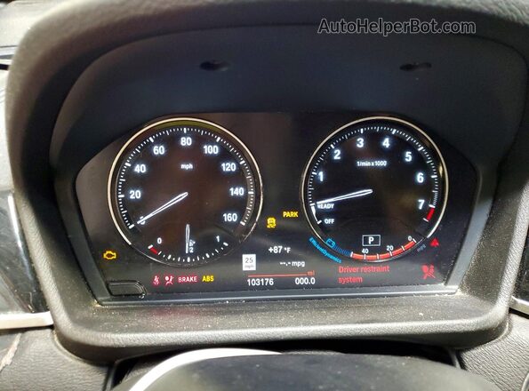 WBXJG9C00L5P74517 2020 BMW X1 Black Instrument cluster view