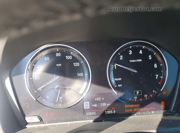 WBXJG9C03M5U00601 2021 BMW X1 Black ხელსაწყოთა პანელის ხედი