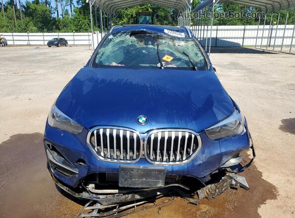 WBXJG9C05M5S54931 2021 BMW X1 Blue Widok z przodu