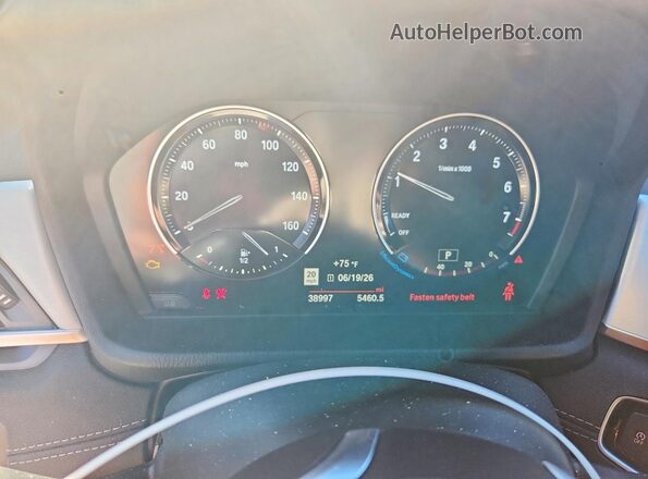 WBXJG9C07M3M76687 2021 BMW X1 Серый Вид щитка приборов