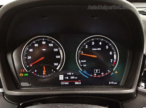 WBXJG9C08L5P87340 2020 BMW X1 Black Vista del cuadro de instrumentos