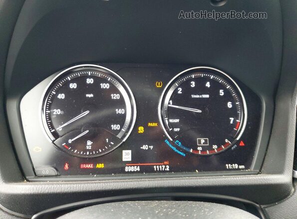 WBXYH9C02L5P54832 2020 BMW X2 Gray Vista del cuadro de instrumentos