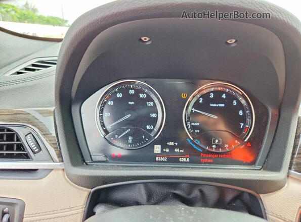 WBXYH9C02L5P54880 2020 BMW X2 Синий Вид щитка приборов
