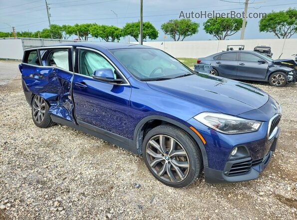 WBXYH9C02L5P54880 2020 BMW X2 Синий Передняя правая четверть