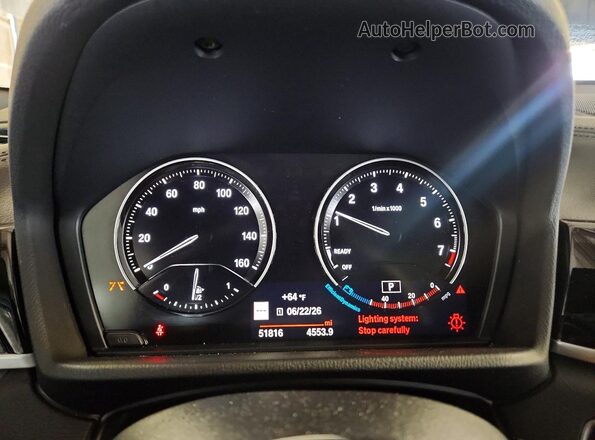 WBXYJ1C04M5S53397 2021 BMW X2 Black Vista del cuadro de instrumentos