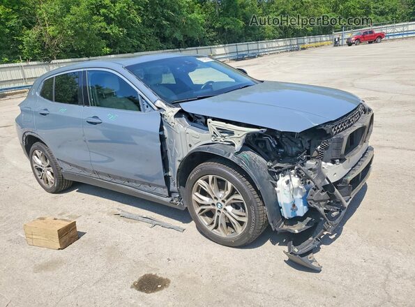 WBXYJ1C08N5U65902 2022 BMW X2 Синий Передняя правая четверть